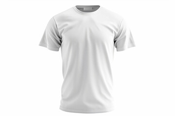 white T-shirt on a white background. mock up