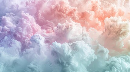 A charming abstract background with a cotton candy-like texture