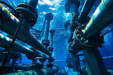 Ocean thermal energy conversion systems in deep blue waters.