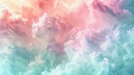 A soft pastel-colored abstract background reminiscent of fluffy cotton candy