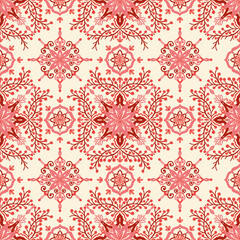 Red n pink mandalic pattern design