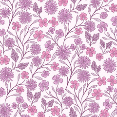 Beautiful daisies bloom pattern