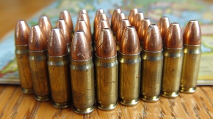 Decorative bullets showcasing detailed world map textures for a distinctive aesthetic appeal