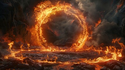 Fiery portal.