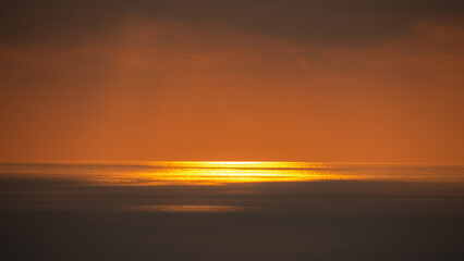 Reflection of the sun on the ocean
