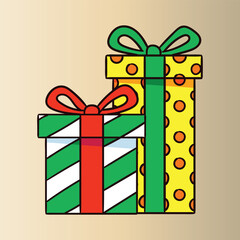 Gift box with ribbon