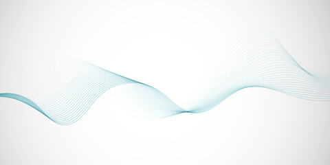 abstract minimal banner with flowing lines design 