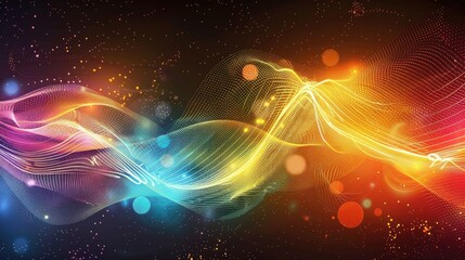 abstract digital tech wave backgrounds