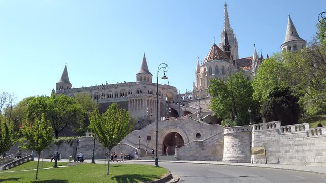 Budapest, Ungarn, Fischerbastei Aufgang