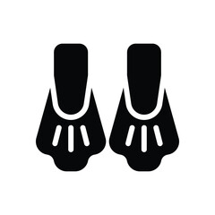 Flippers vector icon