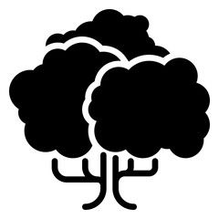 Tree icon, glyph icon style