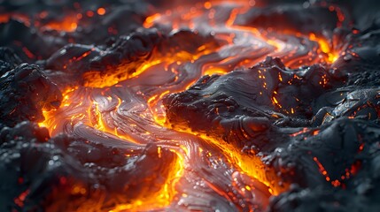 Raw Energy: A Hyper-Realistic Visualization of Molten Lava
