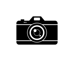 black and white color beautiful camera.white background and vector image.
