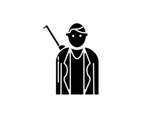 Freedom fighter and he is carry gun and protect his land