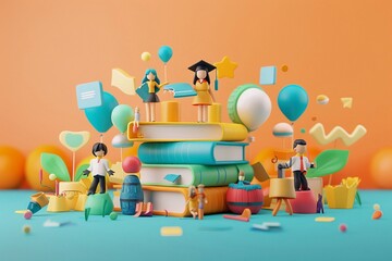 Teachers' Day 3D celebrating educators for gratitude teachers.