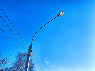 electric pole on sky