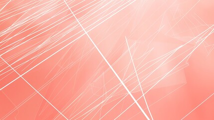 A minimalist composition of thin, white lines creating geometric shapes against a soft, pastel...