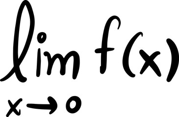 limit calculus symbol math handwritten