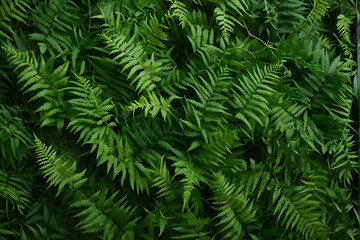 Vibrant green ferns. Perfect for nature themes, wallpapers, and eco-friendly projects