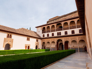 Obraz premium Cour des Myrtes au Palais des Nasrides, Alhambra, Grenade
