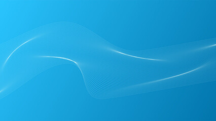 ABSTRACT COLORFUL WAVY LINES PATTERN GRADIENT BLUE COLOR BACKGROUND. GOOD FOR POSTER, WALLPAPER, COVER, FRAME, FLYER, SOCIAL MEDIA, GREETING CARD