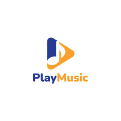 Play Music Logo Design Media