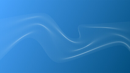 ABSTRACT COLORFUL WAVY LINES PATTERN GRADIENT BLUE COLOR BACKGROUND. GOOD FOR POSTER, WALLPAPER, COVER, FRAME, FLYER, SOCIAL MEDIA, GREETING CARD