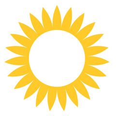 gold flower or sun shape