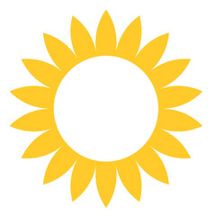 gold flower or sun shape