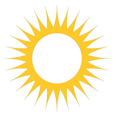 gold flower or sun shape