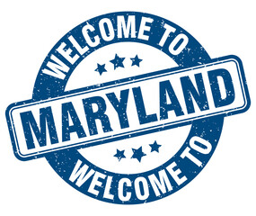 Fototapeta premium Welcome to Maryland stamp. Maryland round sign