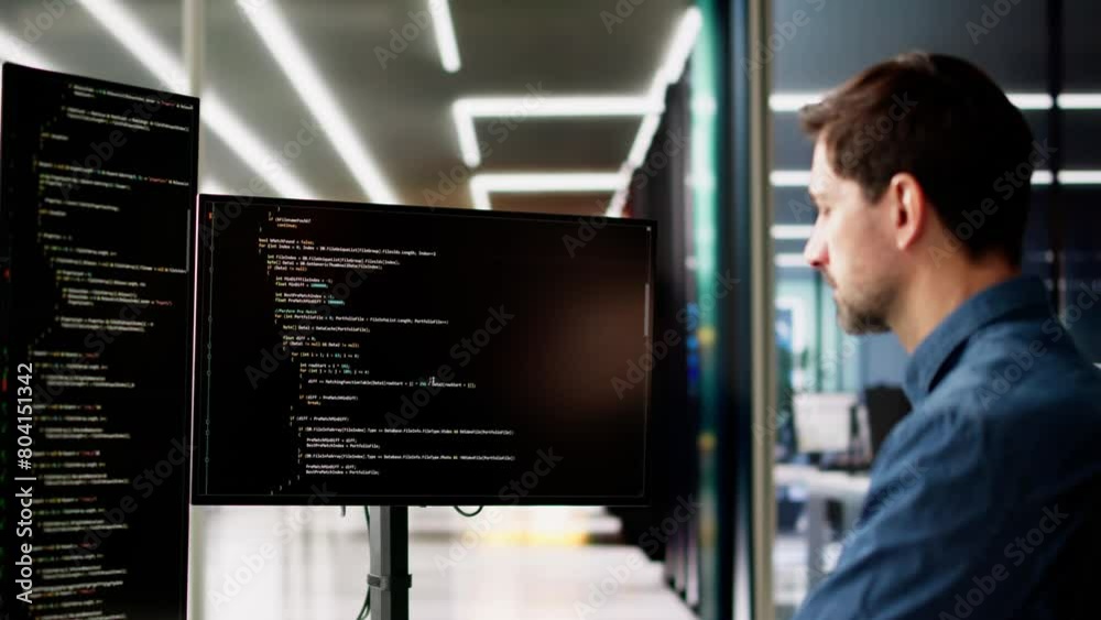 Poster Web Developer Looking At Code