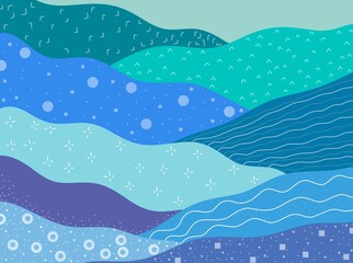 seamless pattern with waves