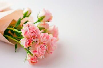 Beautiful bouquet of flowers. Holiday Background with flowers