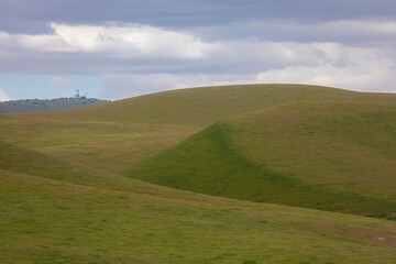 Obraz premium Farmland hills in the countryside. Santa Margarita, California, United States of America.