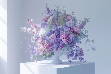 Beautiful bouquet of flowers. Holiday Background with flowers