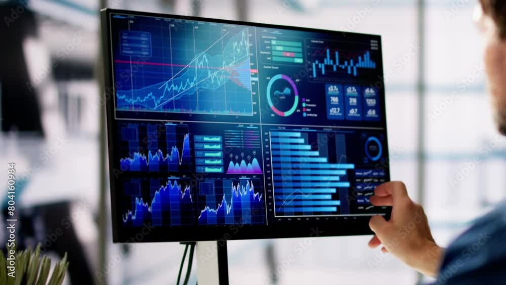 Poster kpi business analytics data dashboard