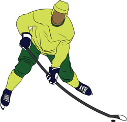 Obraz premium vector, hockey player, graphic, puck, silhouette, illustration, skate, hockey, ice hockey