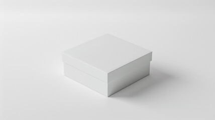 Fototapeta premium white rectangle box Mockup made of matte art card