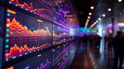 Visualize a scenario planning workshop where financial strategists model various futures for Bitcoin.
