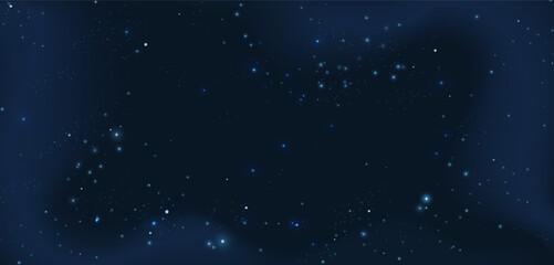 Space with stars. Galaxy background. Space stars, Celestial panorama, Night universe.