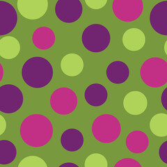 Graphic seamless pattern in red and green hues. Vector illustration.