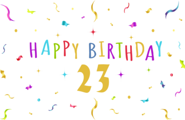 happy birthday graphics, confeti, banner, background, tv wallpaper, colorful - 23