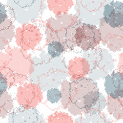  cute textile design. ink imprints meadow grass.