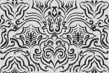  abstract seamless motif fabric pattern, abstract ikat, carpet, fabric, batik