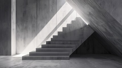 Fototapeta premium A 3D visual of a logo on a concrete wall for an office or store.