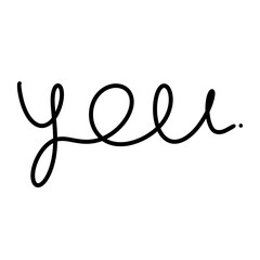 You Handwritten Word illustration You Hand Drawn Word illustration