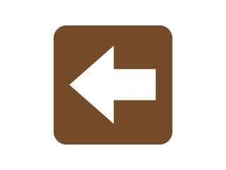 arrow left icon button design illustration.