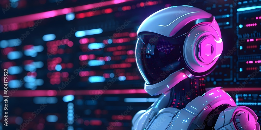 Poster cyber security system developing to predict and prevent digital threats for a futuristic technology 