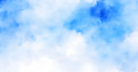 Blue watercolor background. Watercolor texture. Hand painted background.